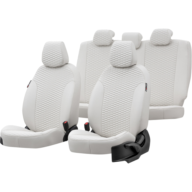 Otom Seat Alhambra 1996-2010 Özel Üretim Koltuk Kılıfı Tokyo Design Deri Fildişi - 1