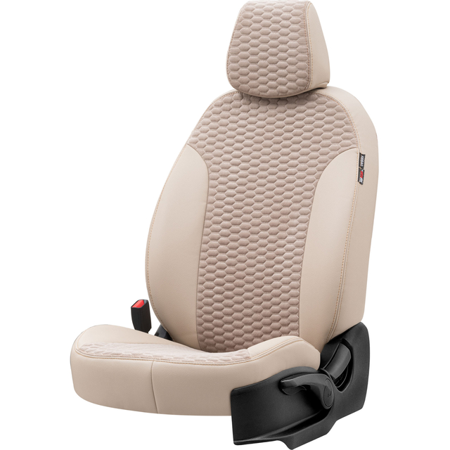 Otom Seat Alhambra 1996-2010 Özel Üretim Koltuk Kılıfı Tokyo Design Tay Tüyü Bej - 2