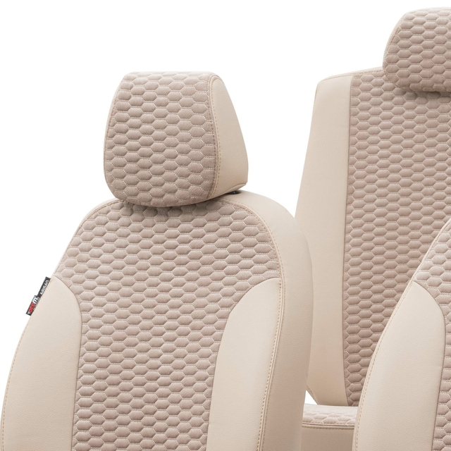 Otom Seat Alhambra 1996-2010 Özel Üretim Koltuk Kılıfı Tokyo Design Tay Tüyü Bej - 4