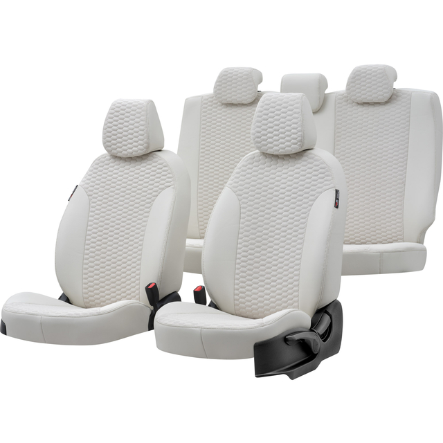 Otom Seat Alhambra 1996-2010 Özel Üretim Koltuk Kılıfı Tokyo Design Tay Tüyü Fildişi - 1