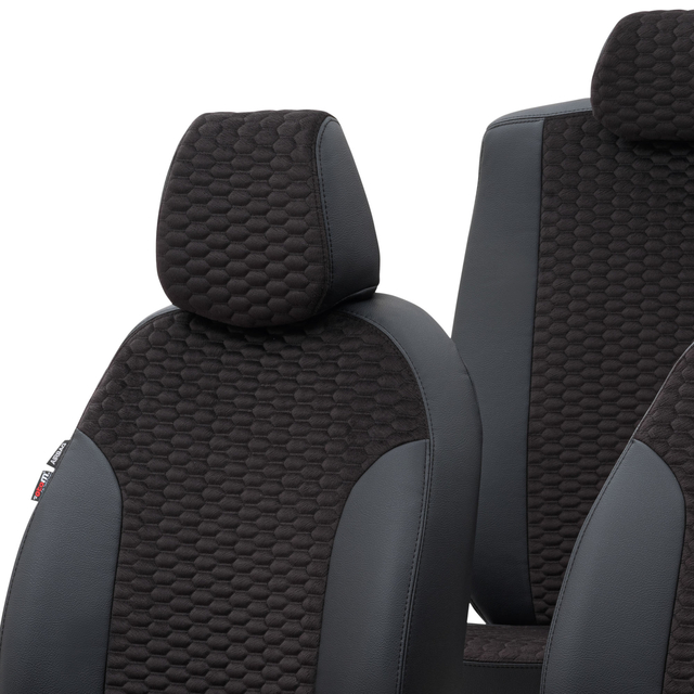 Otom Seat Alhambra 1996-2010 Özel Üretim Koltuk Kılıfı Tokyo Design Tay Tüyü Siyah - 4