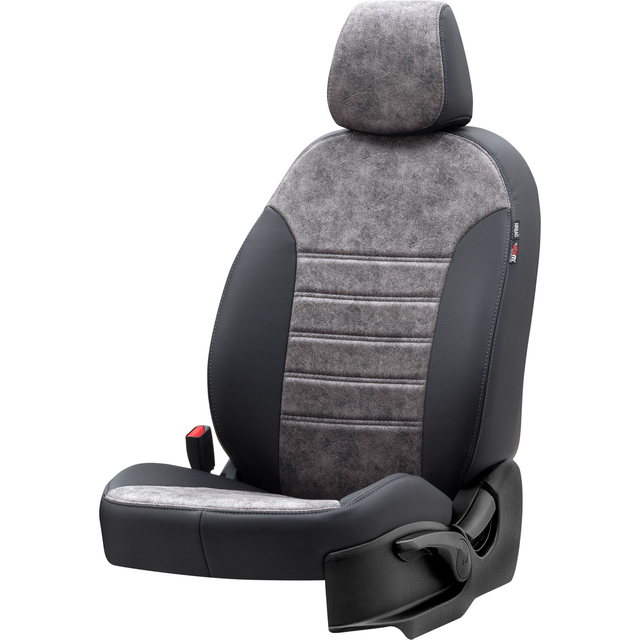 Otom Seat Altea XL 2004-2015 Özel Üretim Koltuk Kılıfı Milano Design Füme - Siyah - 2