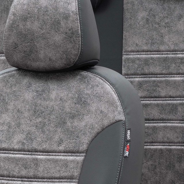 Otom Seat Altea XL 2004-2015 Özel Üretim Koltuk Kılıfı Milano Design Füme - Siyah - 3