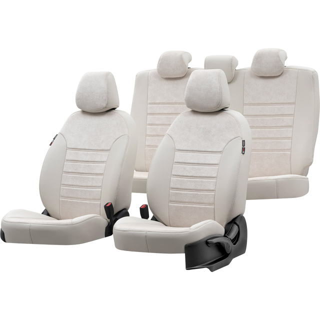 Otom Seat Altea XL 2004-2015 Özel Üretim Koltuk Kılıfı Milano Design Fildişi - 1