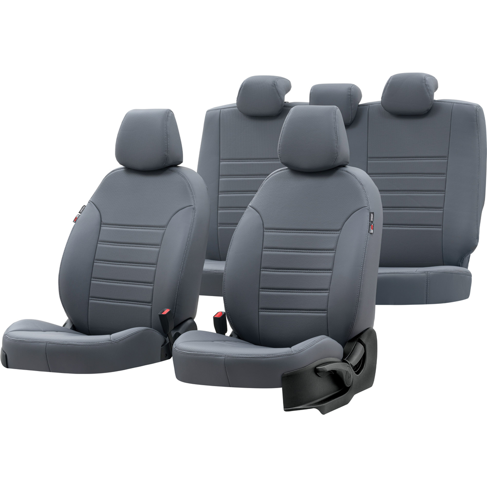 Otom Seat Altea XL 2004-2015 Özel Üretim Koltuk Kılıfı New York Design Füme - 1