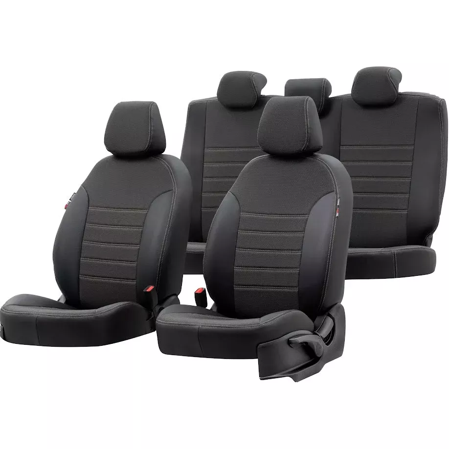 Otom Seat Altea XL 2004-2015 Özel Üretim Koltuk Kılıfı Paris Design Bej - Siyah - 1