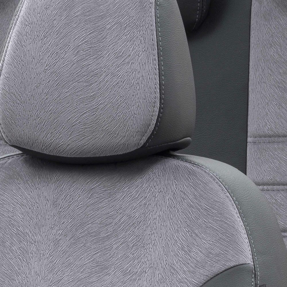 Otom Toyota Rav4 2013-2018 Özel Üretim Koltuk Kılıfı London Design Füme - Siyah - 5