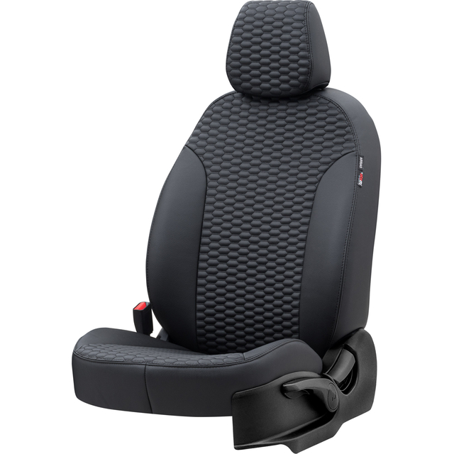 Otom Seat Altea XL 2004-2015 Özel Üretim Koltuk Kılıfı Tokyo Design Deri Siyah - 2