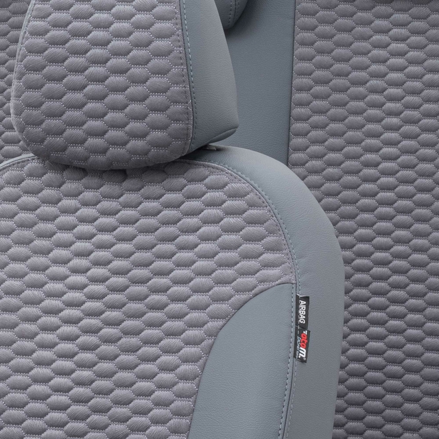 Otom Seat Leon 2013-Sonrası Özel Üretim Koltuk Kılıfı Tokyo Design Tay Tüyü Füme - 3